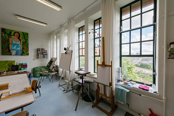 Afbeelding van de werkplek 'JUULS ATELIER (Lynke Zorg&Kunst)'.